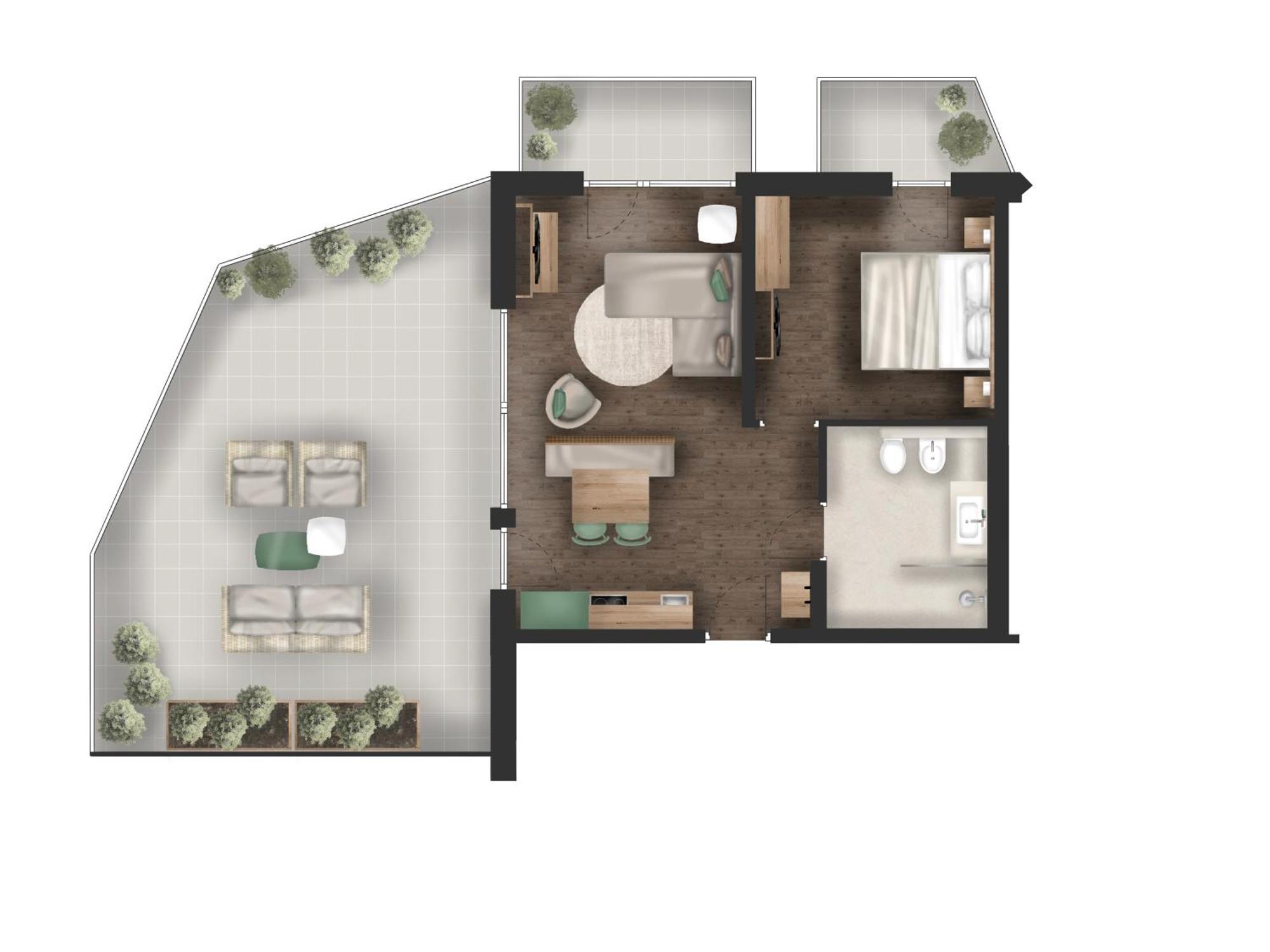 One-Bedroom Apartment Terrace,1765890664:JPEG